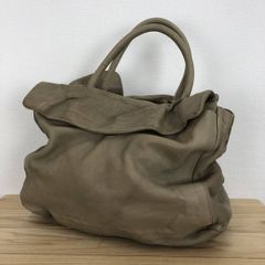 miumiu トートバッグ スエード製 真ん中仕切りあり ライムグリーン