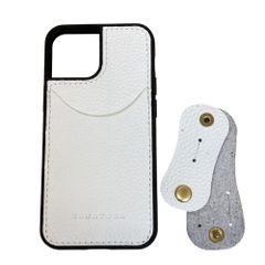 HANATORA ハナトラ iPhone 携帯 ケース まとめ レザー サイズ不明 ホワイト レザー 付け替えでも 美品 B0414VGNAP