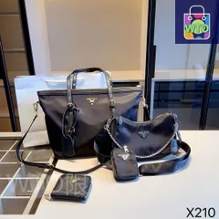 【今日特価】Prada シリーズセットバッグ, トートバッグ＆ウォレット, 超お得なセット！ [本日特価|新品未使用品]-WT0輸入