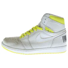 NIKE (ナイキ) AIR JORDAN 1 RETRO HIGH OG FIRST CLASS FLIGHT 555088-170 エアジョーダン 1 レトロ ファーストクラス ハイカットスニーカー ホワイト/イエロー US10/28cm
