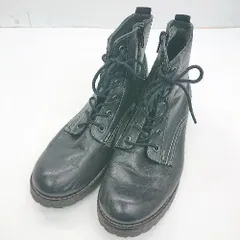 ◇ Θ KLONDIKE クロンダイク レースアップ レザーブーツ サイズ39 ブラック レディース E  【1412090047336】