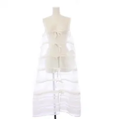 タオ コムデギャルソン TAO COMME des GARCONS AD2024 キャミワンピース ロング シアー レース S ホワイト TN-A003 /KH