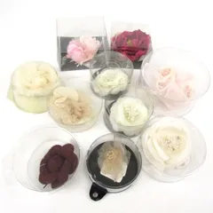 コサージュ ブローチ 10点セット アクセサリー まとめて 大量 レディース 【中古】