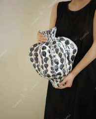 N0215高品質陶器花瓶 ゴールデンインクスポッテッドグリーン フラワー