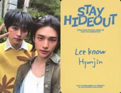 【中古】コレクションカード(男性) Stray Kids/リノ(Lee Know)・ヒョンジン(Hyunjin)/裏面黄・印刷サイン入り/「Stray Kids Official Fanclub STAY 4th Generation STAY HIDEOUT