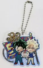 【中古】雑貨 緑谷出久＆爆豪勝己 「ぴた!でふぉめ 僕のヒーローアカデミア 5th Anniversary アクリルキーホルダー」 アニメイトBOX購入特典