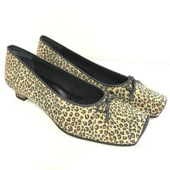 【12/6出品停止】【美品】ROMAN SHOES ローマンシューズ ヒョウ柄パンプス 24cm レディース