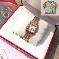 ご購入大歓迎です 新品未使用 箱付 Cartier 腕時計　ピンク 自動巻き｜本日限定特価｜新品未使用-WTO輸入1
