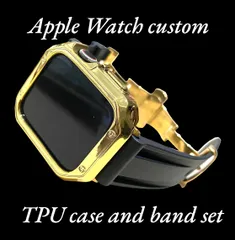 GB カスタム セット アップルウォッチバンド ラバーベルト Apple Watch カバー ケース メンズ レディース 38mm 40mm 41mm  42mm44mm45mm46mm49mm
キラキラ　極艶コーティング　シリコンバンド
