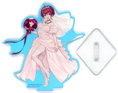 【中古】アクリルスタンド・アクリルパネル 宝鐘マリン(片足上げ) オーロラアクリルスタンド 「一番くじ ホロライブ ～Wedding Dress Style～」 アクリルスタンド賞