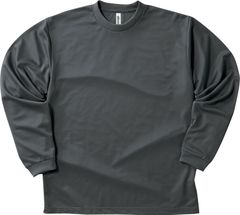 00304-ALT/glimmer 4.4オンス ドライロングスリーブTシャツ/ダークグレー