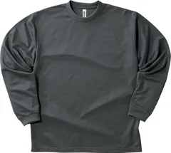 【新品】00304-ALT/glimmer 4.4オンス ドライロングスリーブTシャツ/ダークグレー　吸汗速乾 無地T スポーツ 作業服 トレーニングウェア メンズ レディース　ポリエステル　M　L　LL