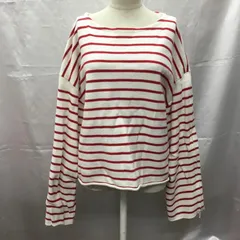 Ungrid アングリッド カットソー 長袖 スリーブデザインボーダーニット ボートネック