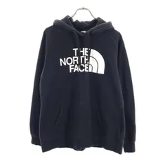 ノースフェイス プリント スウェットパーカー L ブラック THE NORTH FACE プルオーバー 長袖 ロゴ  裏起毛 アウトドア レディース 【中古】  【230918】