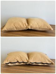 連結クッション◆ベージュ 屋内/屋外 80cm×43cm高さ15cm