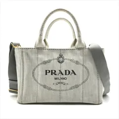 良品 PRADA プラダ カナパ 2WAY ハンド ショルダー バッグ