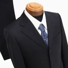 美品◇BURBERRY BLACKLABEL シングルスーツ super 100's 上下 セットアップ ブラック  バーバリー ブラックレーベル