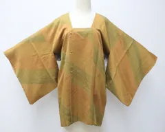 【一輝堂】【着物】道行コート　斜め線文　身丈約81cm　裄丈約62cm　25z01-472