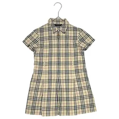 BURBERRY LONDON(バーバリーロンドン) ノヴァ チェック シャツ ミニ ワンピース BM340-820 110A ベージュ キッズ コットン チュニック