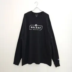 2XL Champion(チャンピオン) 黒 長袖Tシャツ