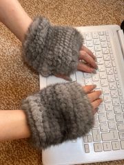 ◇新品限定◇上質なセーブル 編込みスヌード◇/毛皮リアルファー