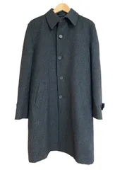 極美品 ヨウジヤマモト 14AW ウール リブニット ロングコート グレー 2 2022AW yohji yamamoto pour homme 2重襟デザインロングジャケッ