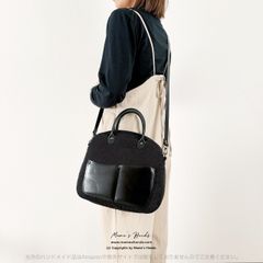 セール⭐️6点売れました⭐️ 黒 ブラック 冠婚葬祭 仕事用 2way 革 フォーマル ボストン形 （中）ショルダーバック♪