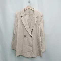 ◇ ◎ ⊇ one after another NICE CLAUP 長袖 ジャケット サイズF ベージュ系 レディース E  【1503060011478】