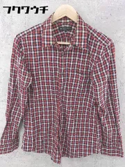 ◇ BEAUTY&YOUTH UNITED ARROWS 長袖 チェック シャツ サイズL レッド ホワイト ネイビー メンズ 【中古】 【1002800538683】