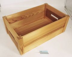 アウトレット木箱　コンテナ用杉箱　内寸318×520×200[mm]　製品管理No.【157-454】