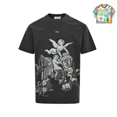 【今日特価】OFF WHITE CO VIRGIL 25SS 天使?琴プリント半袖 T