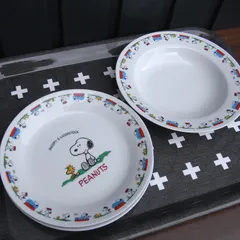［tableware66］スヌーピーのお皿2枚&スープ皿1枚セット