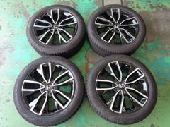 7.5J-18インチ 5H114.3 +55 ホンダ ヴェゼル 225/50R18 ピレリ アイスアシンメトリコ 純正 中古 スタッドレス ホイール 4本