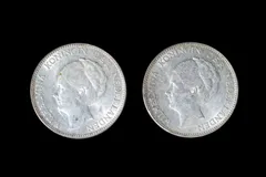 1897年 ウィルヘルミナ女王 銀貨 1ギルダー銀貨 1897年 ウィルヘルミナ女王 銀貨 1ギルダー銀貨 1897年