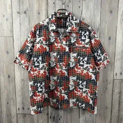 PARTO SPORT 肉厚 厚地 迷彩 CAMO オープンカラー シャツ