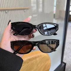 サングラス キャッツアイ レディース メンズ レトロ 紫外線対策 UV375 日焼け防止 眼鏡 メガネ おしゃれ 小顔 大きめ スタイリッシュ 日除け 日よけ 日差し対策 軽量 ドライブ スポーツ 収納ケース付き伊達メガネ guobin05