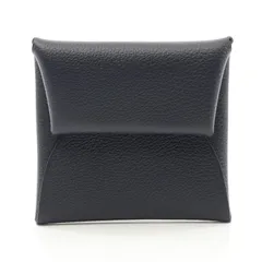 エルメス HERMES コインケース バスティア ブルーニュイ レザー