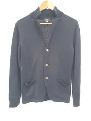 134 Kamakura 鎌倉シャツ ウールニットジャケット カーディガン 48 美品 鎌倉シャツ 134 スタンドカラーカーディガン 48 グリーン