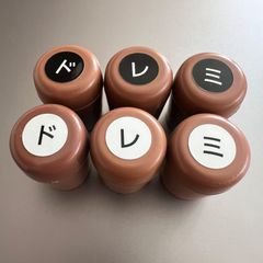 ミュージックベル ドレミキャップ 23音 ハンドベルの音名表示を