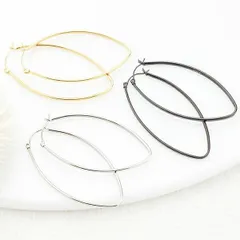 フープピアス レディース サージカルステンレス 金属アレルギー対応 フープピアス リング 大ぶり オーバル型 細身 大人らしい キュート ポイント メール便送料無料 プレゼント 秋冬 大人気