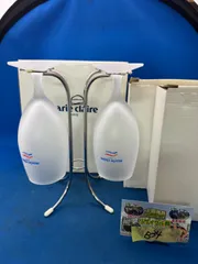 ワインピルスナー4客セットラック付Marie claire・シャンパン　未使用品