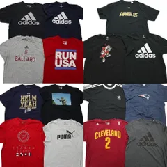 古着卸 まとめ売り スポーツブランドMIX 半袖Tシャツ 15枚セット (メンズ XL ) アンダーアーマー アディダス リーボック 中古 古着 NC3743