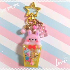 ☆パーティうさカップ☆　〜バックチャーム、キーホルダー〜
