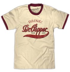 ドクター ペッパー リンガー Tシャツ Dr. Pepper レトロ ロゴ US正規品