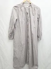 ◇ ◎ Sonny Label URBAN RESEARCH スタンドカラー 長袖 膝下丈 ワンピース サイズF グレージュ系 レディース P  【1406180033903】