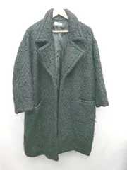 ■ ELDER EMODA ボア あったか ボタンレス 長袖 コート サイズF ブラック レディース P  【1308240005342】