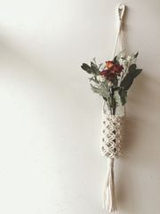 【LOHANA】ドライフラワー⌘マクラメ⌘花瓶⌘インテリア⌘壁掛け②