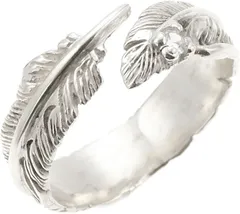 アライブ シルバー925 キュービックジルコニア 羽根 リング 指輪 15