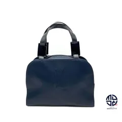 YSL イブサンローラン トートバッグ ハンドバッグ ネイビー　ナイロン Yves Saint Laurent 極 美品 希少品 YVES SAINT LAURENT イヴ