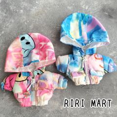 オビツ11　タイダイ柄　ニコちゃんマーク　アウター　ねんどろいどどーる